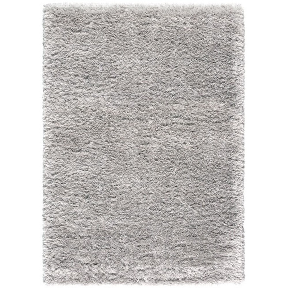 Ryedale Heather Plain Shaggy Wool Rug in Pearl